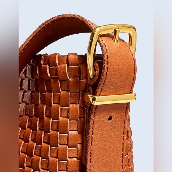 Madewell Brown Mini Bucket Tote with Textured Design - Picture 2 of 8